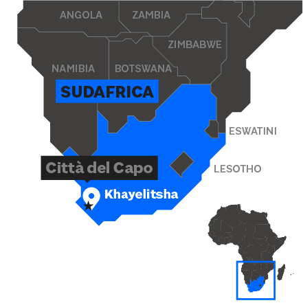 mappa Sudafrica
